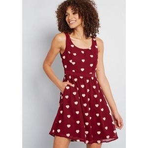 ModCloth Hearts Aflutter Dress